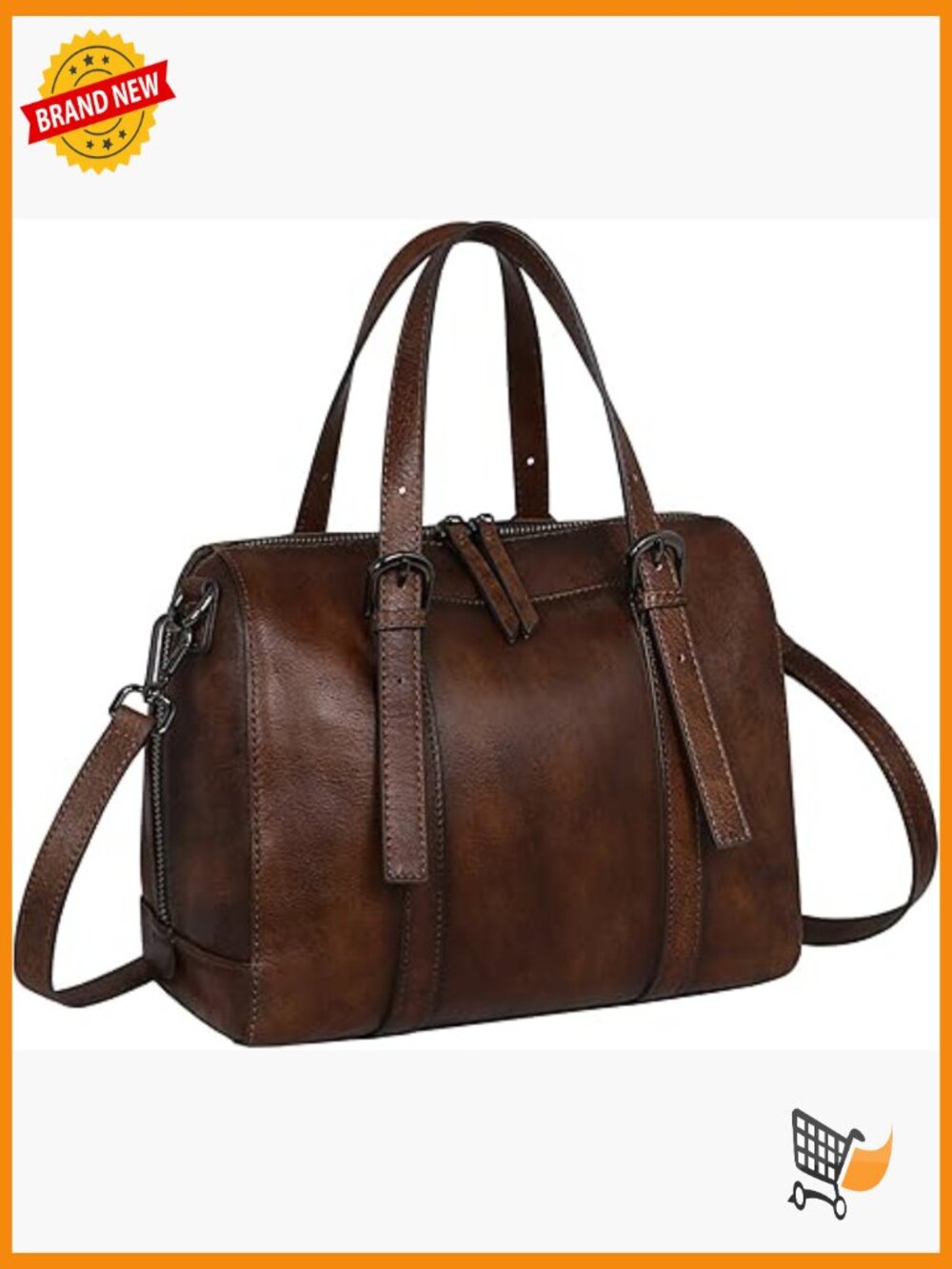 Genuine Leather Hobo Crossbody Bag Satchel Handbag Shoulder Bag
